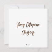 ウッドランドの子の妖精キノコのクリスマス シーズンカード (裏面)