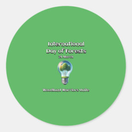 ウッドランドの戦士たちが団結する。森の日(IDF) ラウンドシール