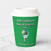 ウッドランドの戦士たちが団結する。森の日(IDF) 紙コップ (裏面)