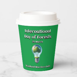 ウッドランドの戦士たちが団結する。森の日(IDF) 紙コップ