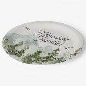 ウッドランドの森のカップケーキトッパー ペーパープレート (アングル)