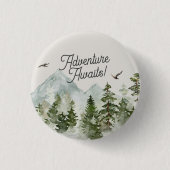 ウッドランドの森の冒険が待ち受ける 缶バッジ (正面)