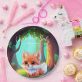 ウッドランドの森の友人かわいいベビーフォックス ペーパープレート (パーティー)