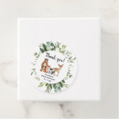 ウッドランドの森の友人の動物の誕生日感謝していあなた フェイバータグ (インサイチュ)