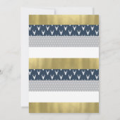 ウッドランドの森の赤ちゃんシャワー招待状、偽の箔 招待状 (裏面)