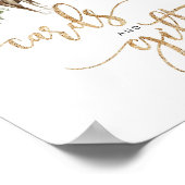 ウッドランドの森の鹿の冬のカードと贈り物 ポスター (角)