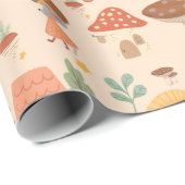 ウッドランドの森キノコ ラッピングペーパー (ロールコーナー)