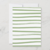 ウッドランドの水彩森林動物の赤ちゃんシャワー 招待状 (裏面)