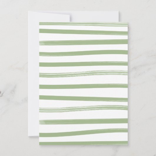 ウッドランドの水彩森林動物の赤ちゃんシャワー 招待状 (裏面)