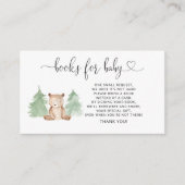 ウッドランドの熊のベビーチケットの囲いカード エンクロージャーカード (正面)