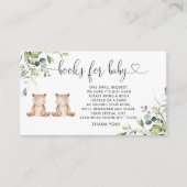 ウッドランドの熊のベビーチケットの囲いカード エンクロージャーカード (正面)