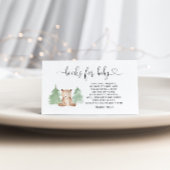 ウッドランドの熊のベビーチケットの囲いカード エンクロージャーカード