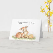 ウッドランドの獣鹿 カード (黄色い花)