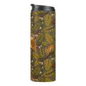 ウッドランドの生き物と離れのパターン タンブラー (回転右)