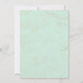 ウッドランドの生き物の動物の鹿キツネうさぎフクロウのアート 招待状 (裏面)