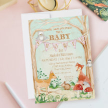 ウッドランドの生き物の動物の鹿キツネうさぎフクロウのアート