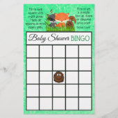 ウッドランドの生き物をテーマにした赤ちゃんシャワーゲーム (正面)