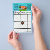 ウッドランドの生き物をテーマにした赤ちゃんシャワーゲーム チラシ (ハンドル)