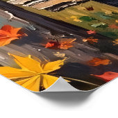 ウッドランドの知恵：ビッグフット、エルク、フェンス ポスター (角)