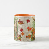 ウッドランドの紅葉の間のフクロウ マグカップ (中央)