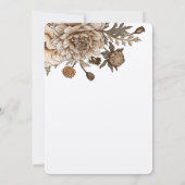 ウッドランドの結婚式の招待、ボホの招待素朴、 招待状 (裏面)