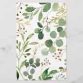 ウッドランドの緑は、価格ベビーシャワーゲームを推測 (裏面)