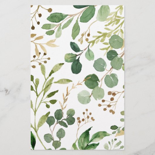 ウッドランドの緑は、価格ベビーシャワーゲームを推測 (裏面)