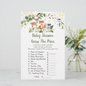 ウッドランドの緑は、価格ベビーシャワーゲームを推測 (スタンド正面)