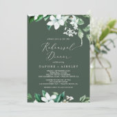 ウッドランドの緑 |ハンターグリーンリハーサルディナー 招待状 (スタンド正面)
