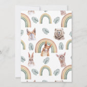 ウッドランドの緑 |森の動物と虹 (裏面)