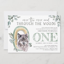 ウッドランドの緑 |森の動物と虹