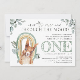 ウッドランドの緑 |森の動物と虹