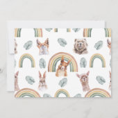 ウッドランドの緑 |森の動物と虹 (裏面)