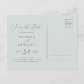 ウッドランドの緑 | Mint日付はがきを保存 インビテーションポストカード (裏面)