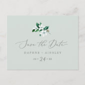 ウッドランドの緑 | Mint日付はがきを保存 インビテーションポストカード (正面)