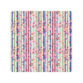 ウッドランドの花 メタルプリント