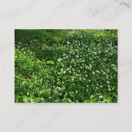 ウッドランドの花 名刺 (正面)