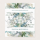 ウッドランドの葉 名刺 (外部フラット)