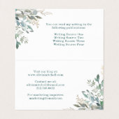 ウッドランドの葉 名刺 (内部フラット)