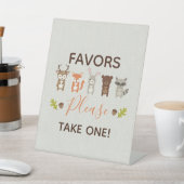 ウッドランドの赤ちゃんシャワーの好意を取ってサインを1つ 台座サイン (インサイチュ)