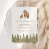 ウッドランドの赤ちゃんシャワーを待つことができる 招待状