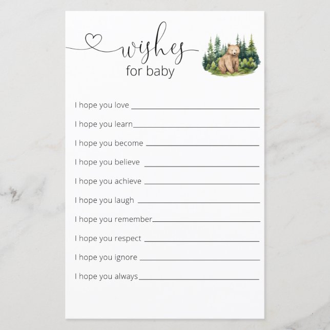 ウッドランドの赤ちゃんシャワーベビー (正面)