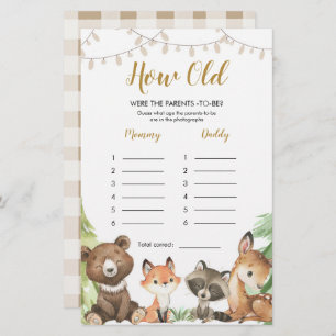 ウッドランドの赤ちゃんシャワー両親は何歳