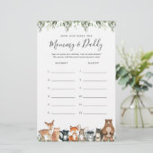 ウッドランドの赤ちゃんシャワー彼らはゲームカードを何歳だった (スタンド正面)