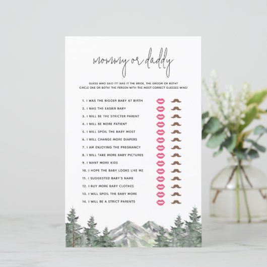 ウッドランドの赤ちゃんシャワー誰がゲームを言ったか推測 (スタンド正面)