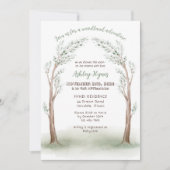 ウッドランドの赤ん坊の動物の赤ちゃんシャワーの招待 招待状 (正面)