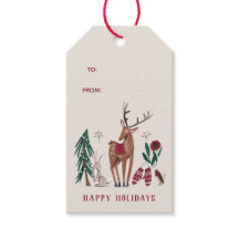 ウッドランドの鹿の北欧クリスマス