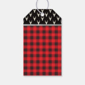 ウッドランドの鹿 サンキュータグ アントラー ベビーシャワー ギフトタグ (裏面)