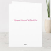 ウッドランドのfoxgloveの妖精のグリーティングカード カード (裏面)