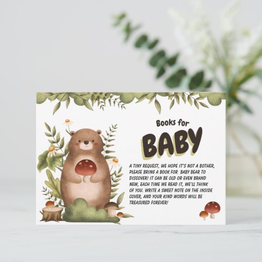 ウッドランドはベビーお洒落向けの緑本を持つ エンクロージャーカード (スタンド正面)